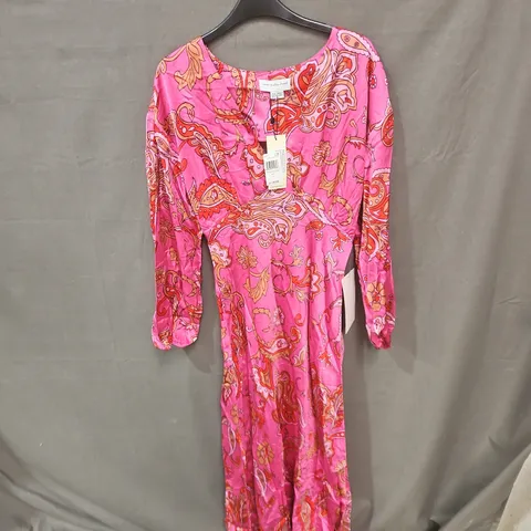 NEVER FULLY DRESSED PINK PAISLEY PRINT DRESS – UK 10 (EU 38) 