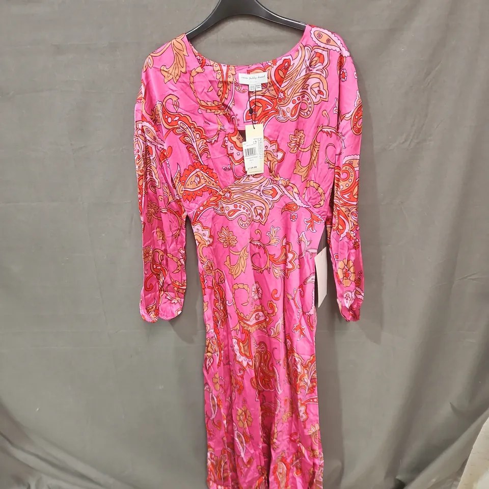NEVER FULLY DRESSED PINK PAISLEY PRINT DRESS – UK 10 (EU 38) 