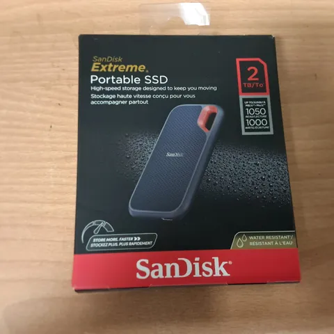 BOXED SANDISK EXTREME 2TB PORTABLE SSD