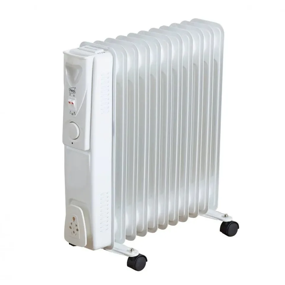 BOXED NEO 2500W 11-FIN ELECTRIC OIL FILLED RADIATOR PORTABLE HEATER (1 BOX)
