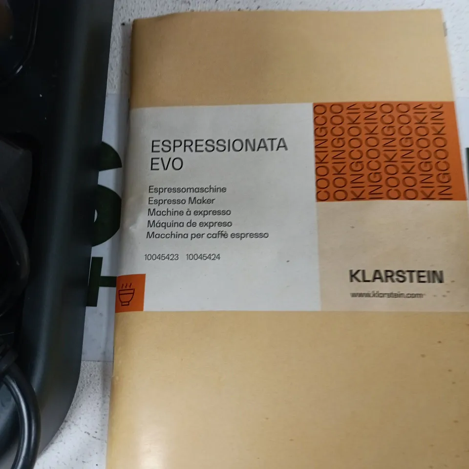 KLARSTEIN ESPRESSIONATA EVO ESPRESSO MACHINE