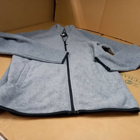 DUNES GREY ZIPPED THROUGH FLEECE - MEDIUM