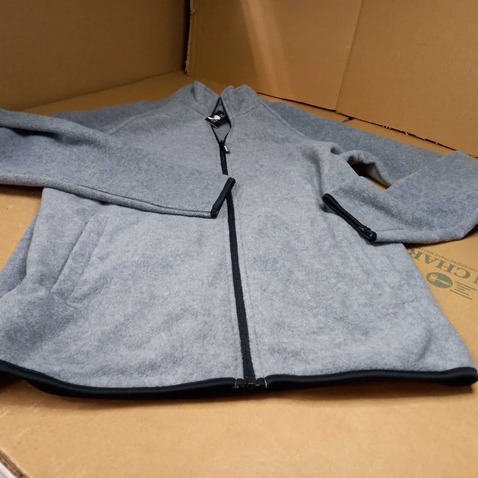 DUNES GREY ZIPPED THROUGH FLEECE - MEDIUM