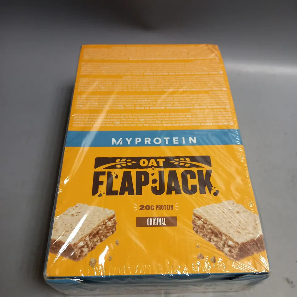 SEALED LOT OF 12 X 80G MYPROTEIN OAT FLAPJACK BARS