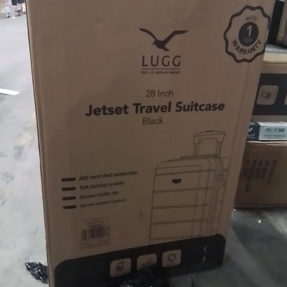 BOXED LUGG 28INCH TRAVEL SUITCASE BLACK 