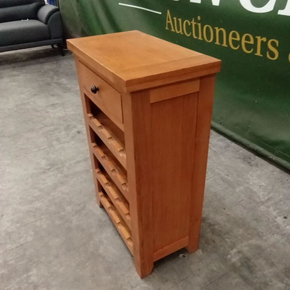 DESIGNER WOOD WINE STORAGE UNIT 
