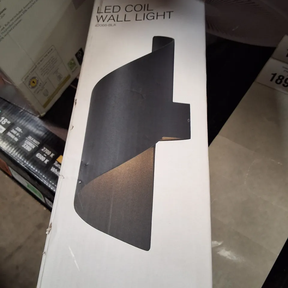 BOXED LED COIL WALL LIGHT –