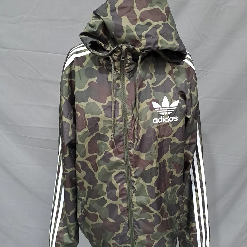 ADIDAS CAMO JACKET SIZE L 