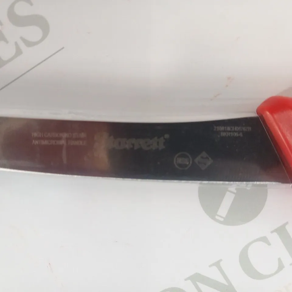 APPROXIMATELY 6 STARRETT BUTCHER KNIFE DEBONING WITH CURVED NARROW BLADE