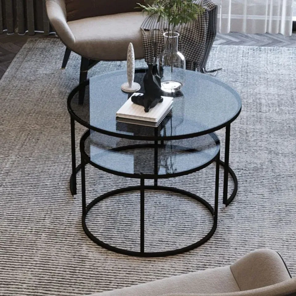 BOXED LEASIA FRAME COFFEE TABLE 