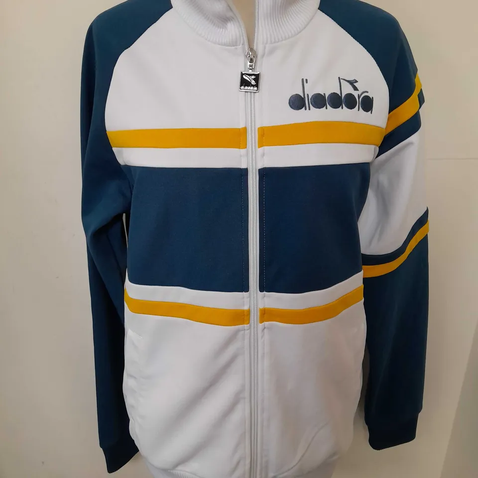 DIADORA RETRO ZIP THROUGH TRACK TOP - UK M