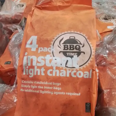 PALLET CONTAINING APPROXIMATELY 100 BRAND NEW 4 PACK INSTANT LIGHT CHARCOAL BAGS