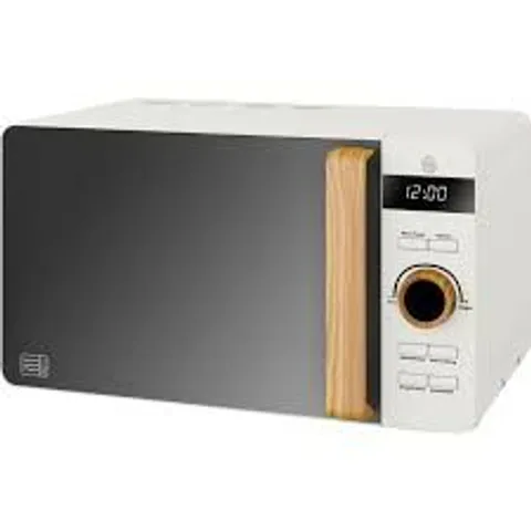 BOXED SWAN NORDIC DIGITAL MICROWAVE 20L - COTTON WHITE (1 BOX)