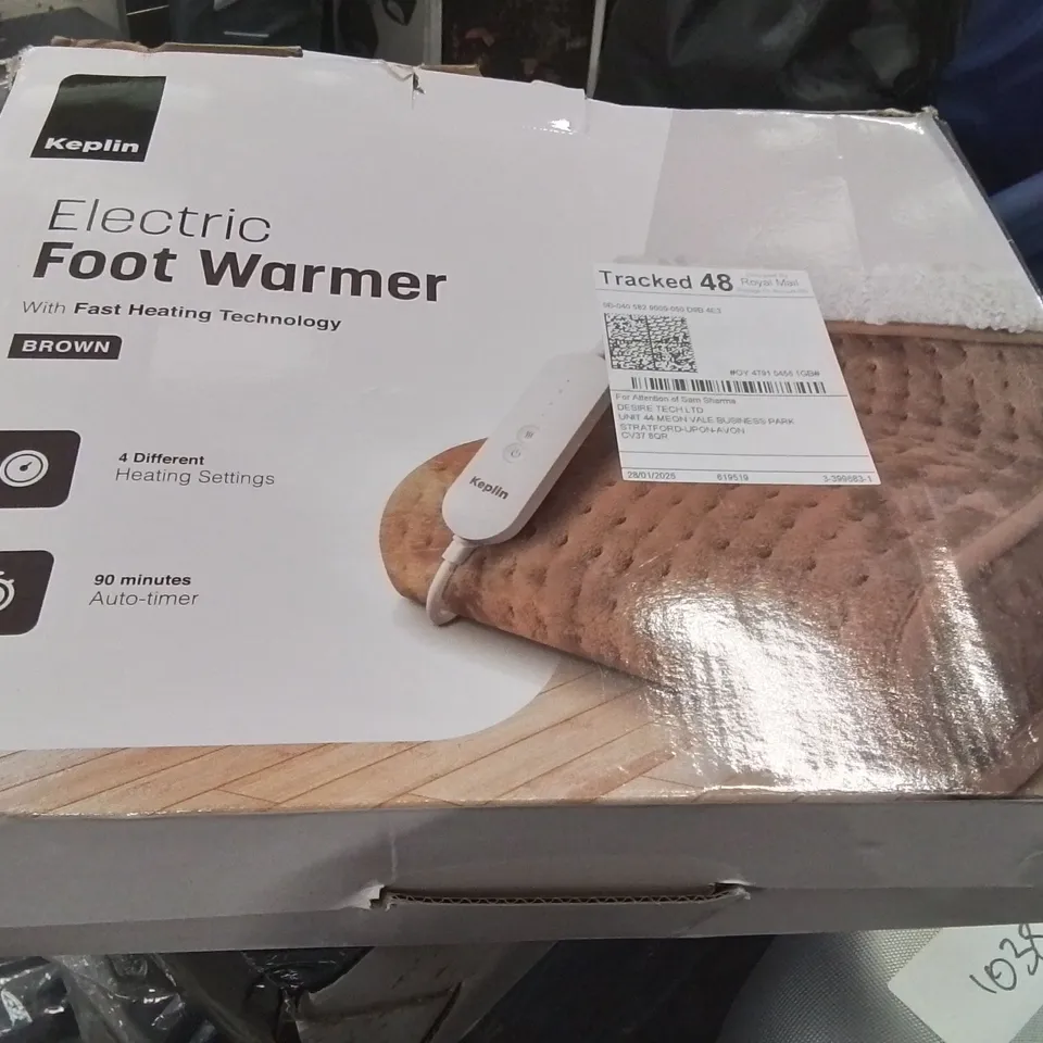 BOXED KEPLIN ELECTRIC FOOT WARMER