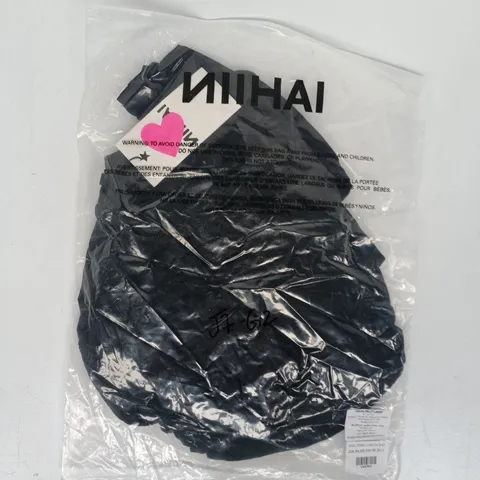BAGGED NIIHAI CHARLI DRESS IN CHARCOAL BLACK SIZE SIZE SMALL