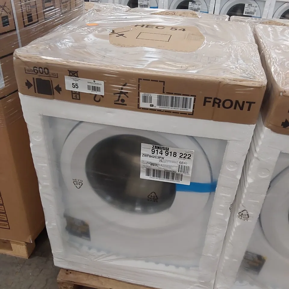 ZANUSSI ZWF842C3PW WASHING MACHINE, 8KG, 1400 SPIN, WHITE, C RATED