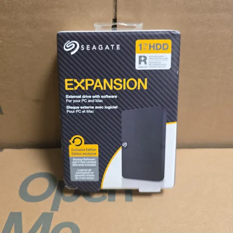 SEALED SEAGATE 1TB EXPANSION EXTERNAL DRIVE - SRD0NF1