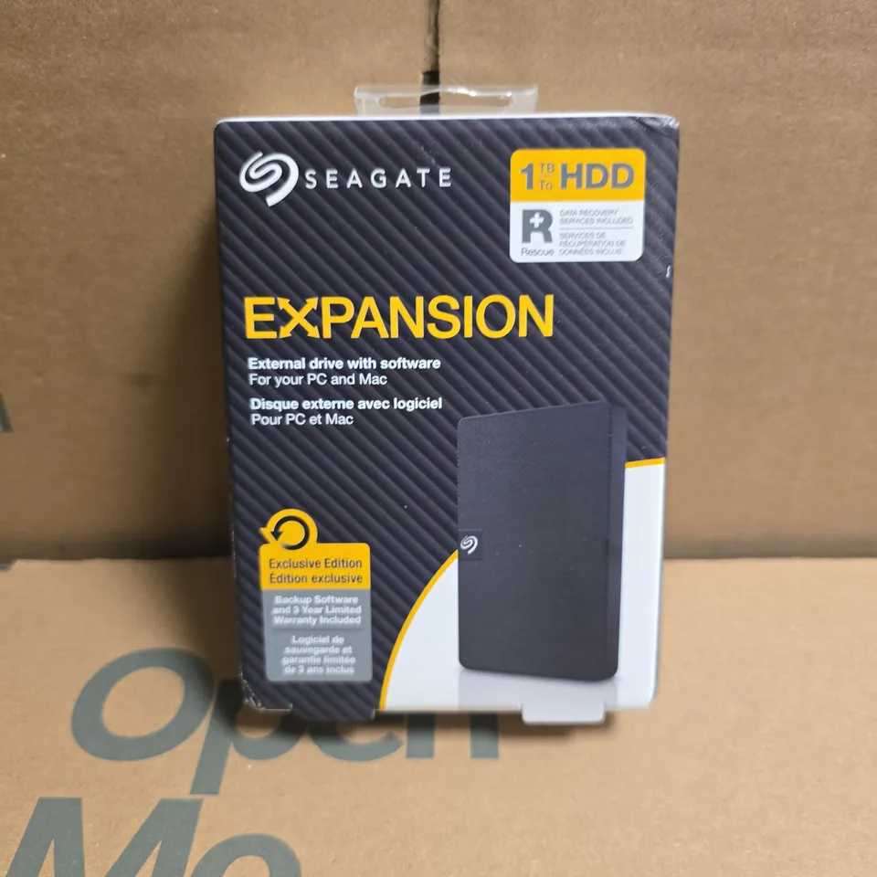 SEALED SEAGATE 1TB EXPANSION EXTERNAL DRIVE - SRD0NF1
