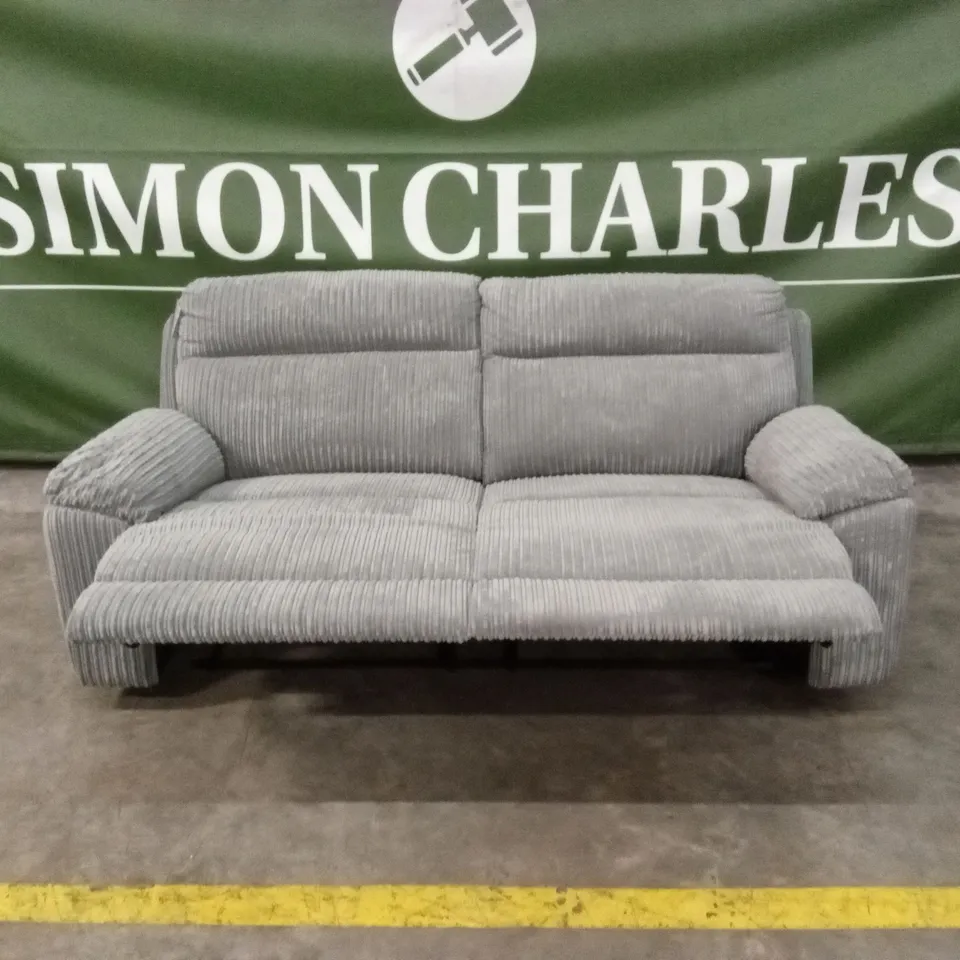 BARON FABRIC 3 SEATER MANUAL RECLINER SOFA RRP £899