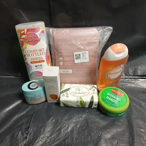 APPROXIMATEY 20 ASSORTED HEALTH AND BEAUTY PRODUCTS TO INCLUDE - BIO-COLLAGEN REAL DEEP MASK - FEMFRESH DAILY WASH - O'KEEFE'S WORKING HANDS - ETC