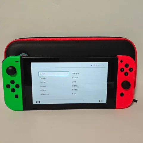 NINTENDO SWITCH HANDHELD CONSOLE WITH CARRY CASE - HAC-001