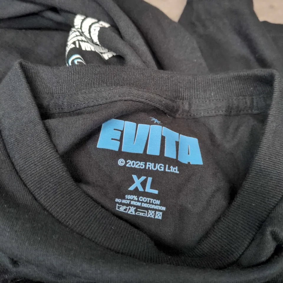 EVITA LONDON PALLADIUM 2025 LIVE STAR QUALITY T-SHIRT – BLACK, XL