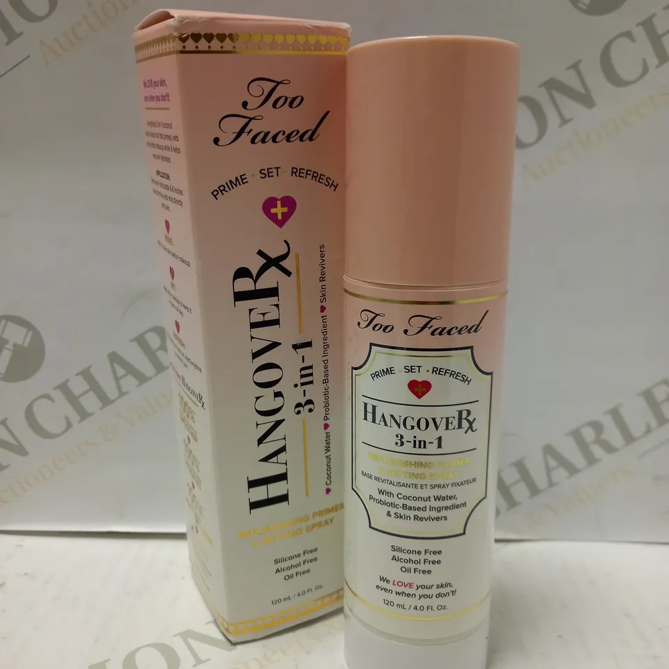 TOO FACED HANGOVER RX 3-IN-1 REPLENISHING PRIMER & SETTING SPRAY 120ML