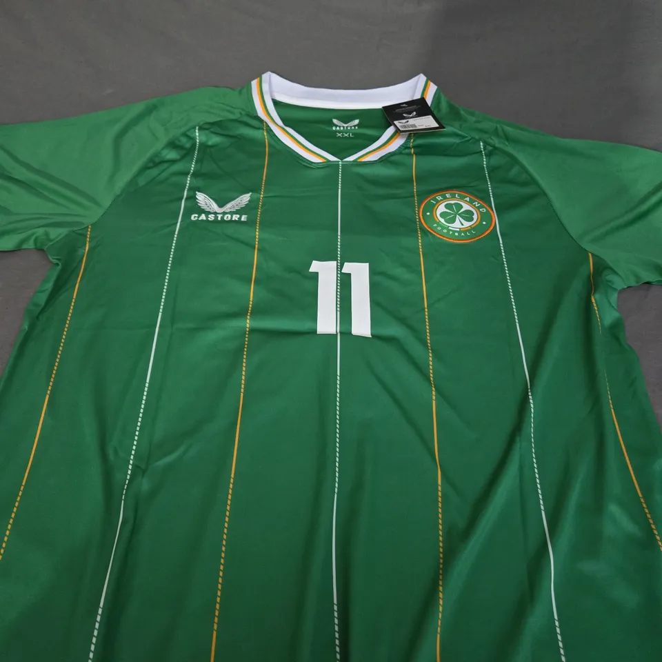 CASTORE IRELAND FOOTBALL SHIRT IN GREEN - MCCABE 11 - XXL