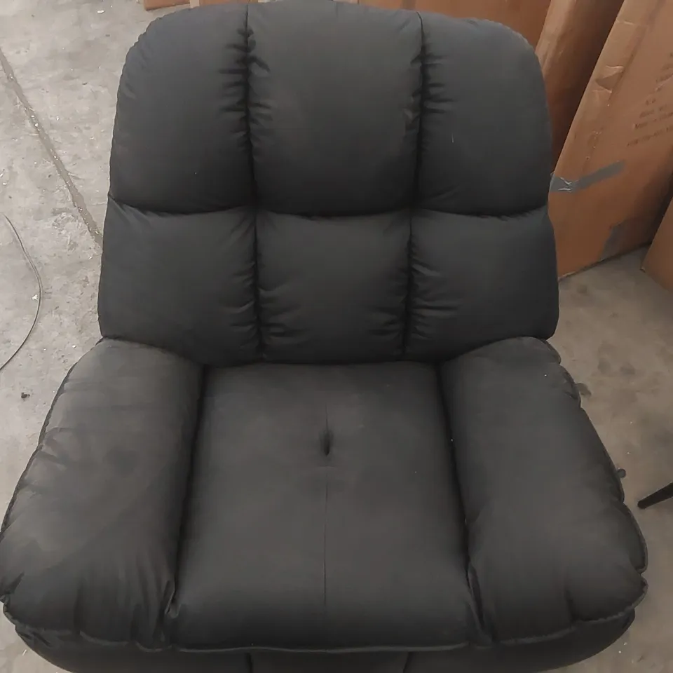 DESIGNER FAUX LEATHER SWIVEL/ROCKING ARMCHAIR 
