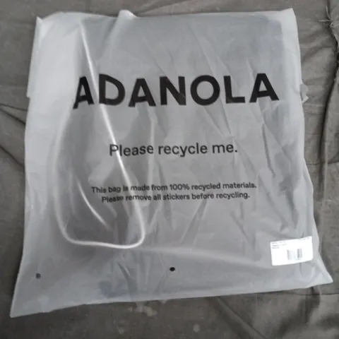 BAGGED ADANOLA JERSEY TRACK PANTS IN CHOCOLATE BROWN/FERN GREEN - SMALL