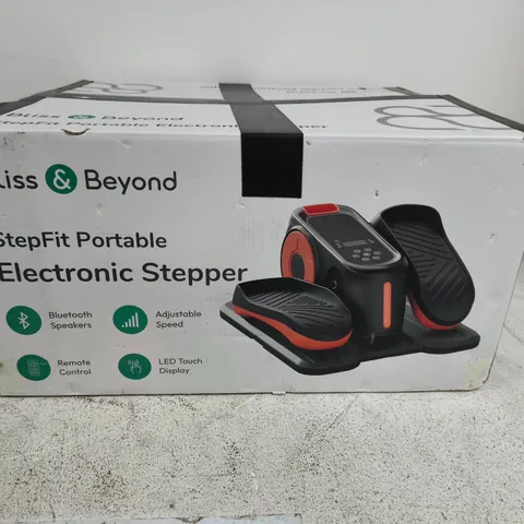 BLISS & BEYOND STEPFIT PORTABLE ELECTRONIC STEPPER – BOXED