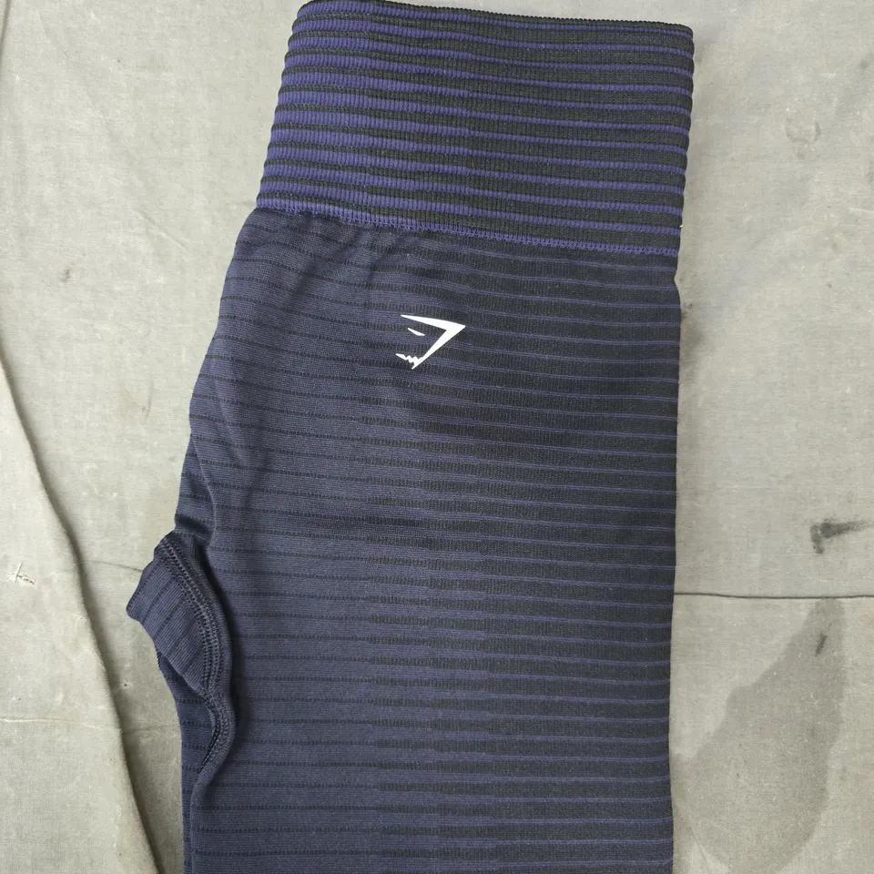 GYM SHARK SPORT SEAMLESS LEGGINGS IN BLUE SIZE SMALL