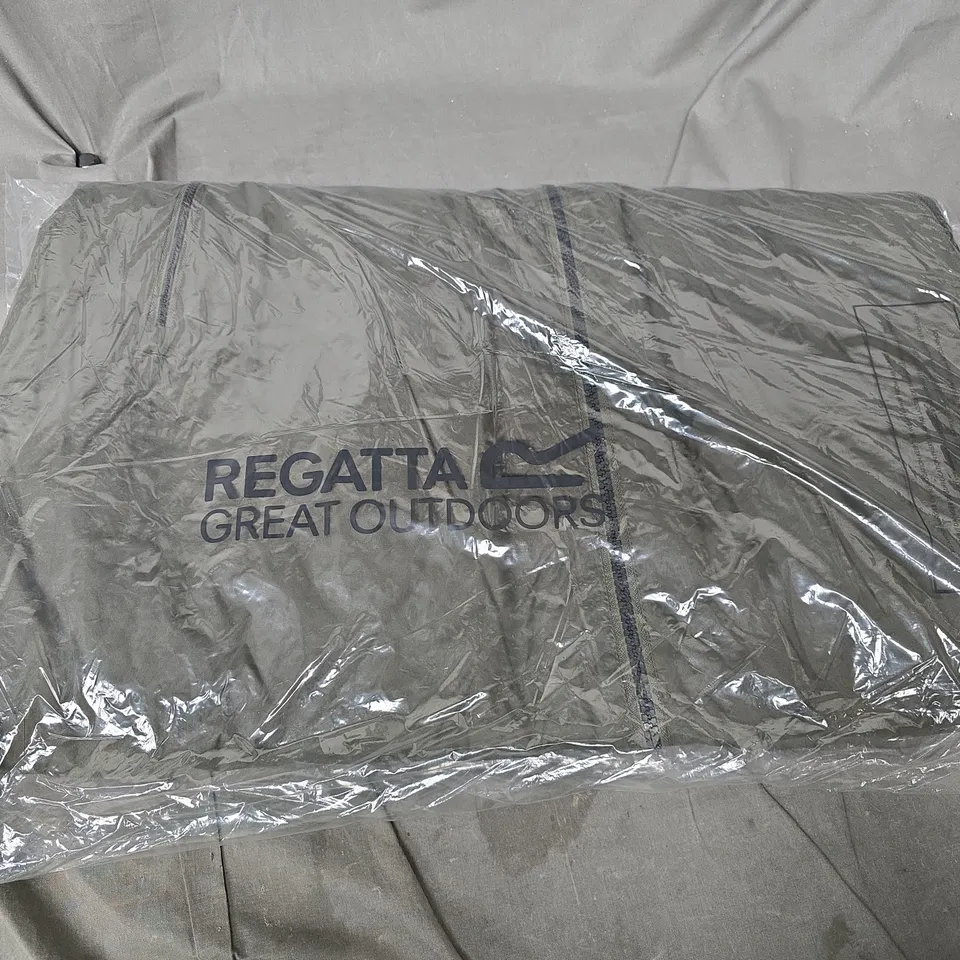 BAGGED REGATTA ADULT WATERPROOF ROBE IN DARK KHAKI - L/XL