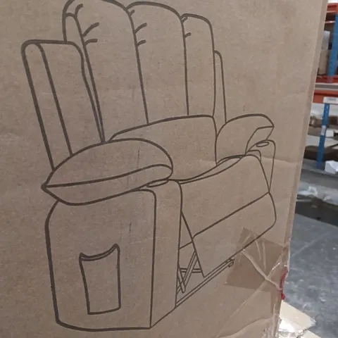 BOXED RECLING CHAIR - GREY (1 BOX)