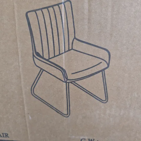 SORENA PAIR OF DINING CHAIRS - GREY