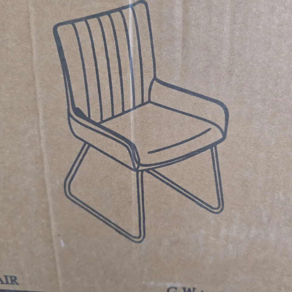 SORENA PAIR OF DINING CHAIRS - GREY