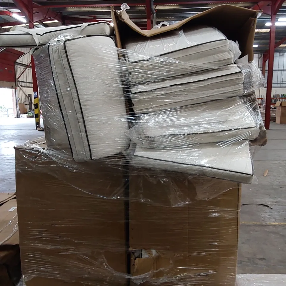 PALLET TO CONTAIN A LARGE QUANTITY OF SUNLOUNGER CUSHIONS
