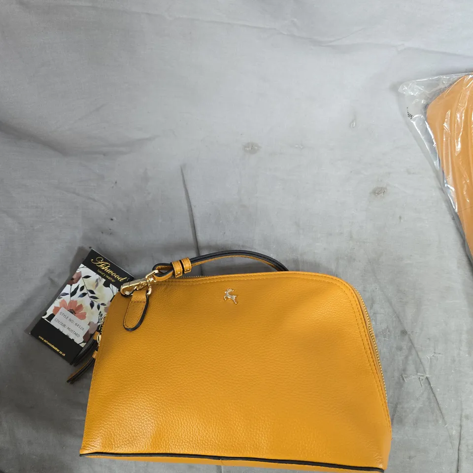 ASHWOOD LUXURY LEATHER BAG – MUSTARD YELLOW