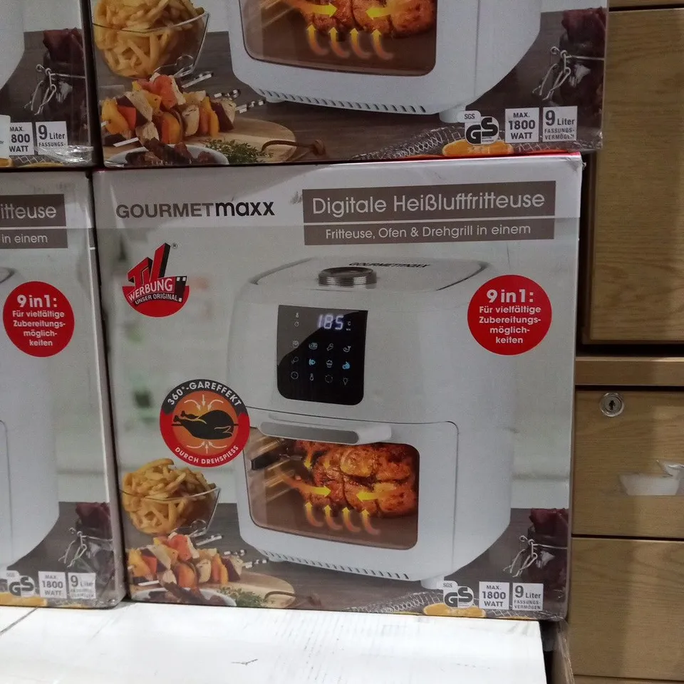 BOXED GOURMETMAXX DIGITAL 9-IN-1 AIR FRYER    