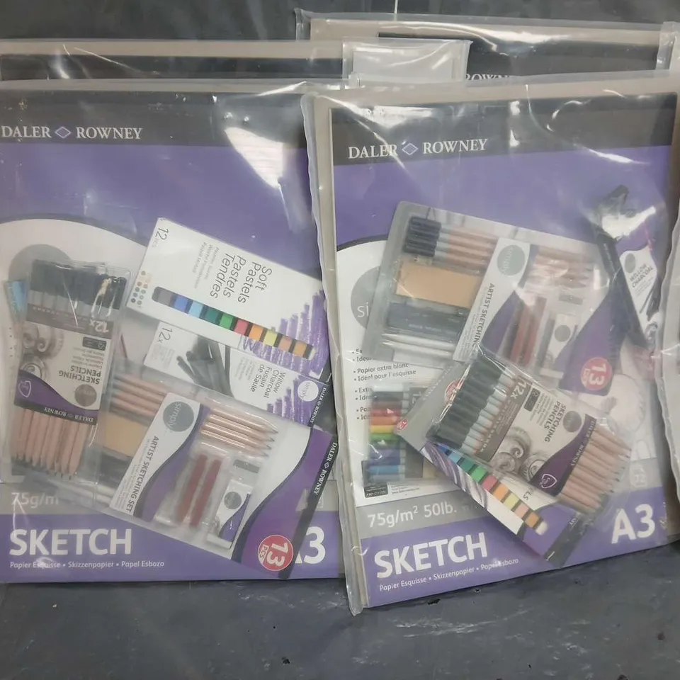 4 SEALED DALER ROWNEY SIMPLY SKETCHING JUMBO ART SET