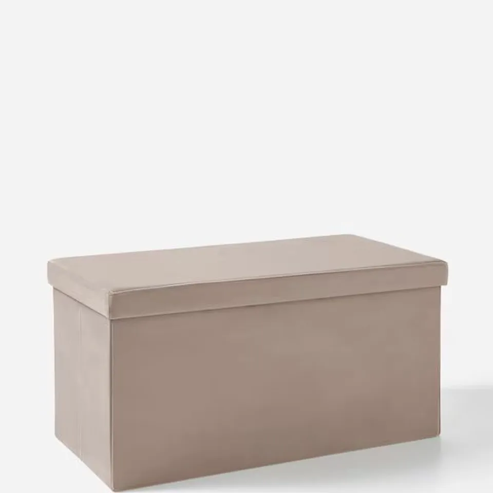 VELVET FOLDABLE STORAGE OTTOMAN