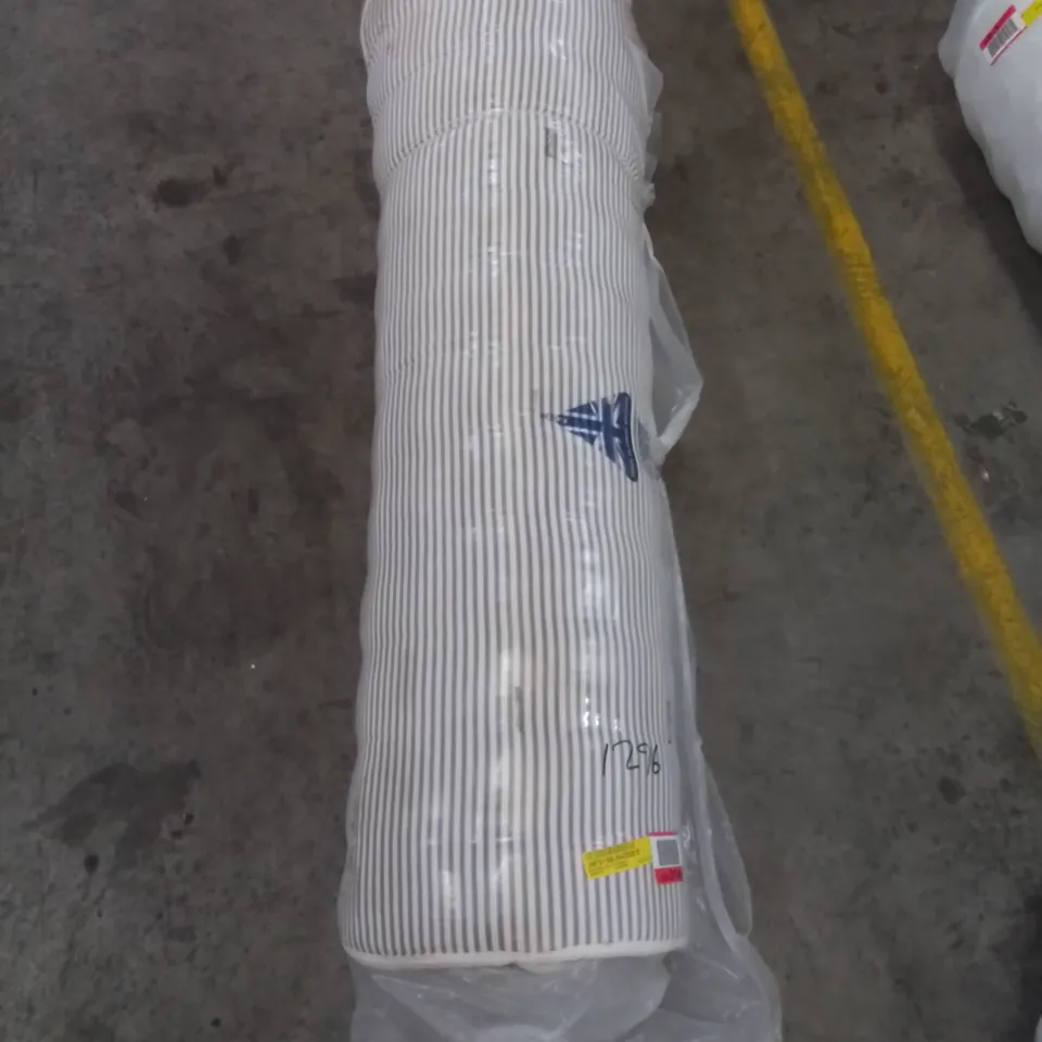 QUALITY BAGGED NAPOLI 4FT6 DOUBLE STRIPE OPEN COIL MATTRESS 