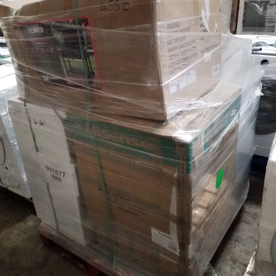 PALLET OF APPROXIMATELY 7 UNPROCESSED RAW RETURN HOUSEHOLD AND ELECTRICAL GOODS TO INCLUDE;