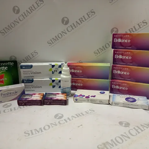 LOT OF HOUSEHOLD ITEMS TO INCLUDE NICORETTE 25MG PATCHS , ETC
