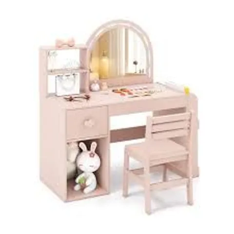 BOXED COSTWAY CHILDREN'S PINK BEAUTY DRESSER 