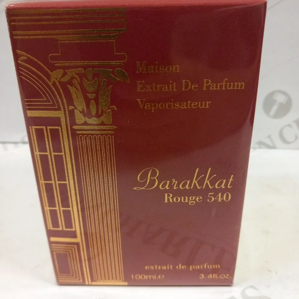 BOXED AND SEALED MAISON EXTRAIT DE PARFUM BARAKKAT ROUGE 540 EXTRAIT DE PARFUM 100ML
