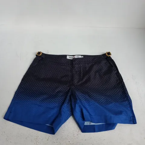 ORLEBAR BROWN BULLDOG HEXAGON DEGRADE SWIM SHORTS β UK 32 β BLU VATHYS (LAMBORGHINI COLLAB)