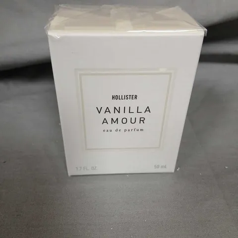 BOXED AND SEALED HOLLISTER VANILLA AMOUR EAU DE PARFUM 50ML