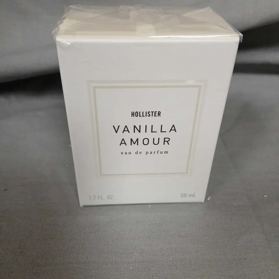 BOXED AND SEALED HOLLISTER VANILLA AMOUR EAU DE PARFUM 50ML