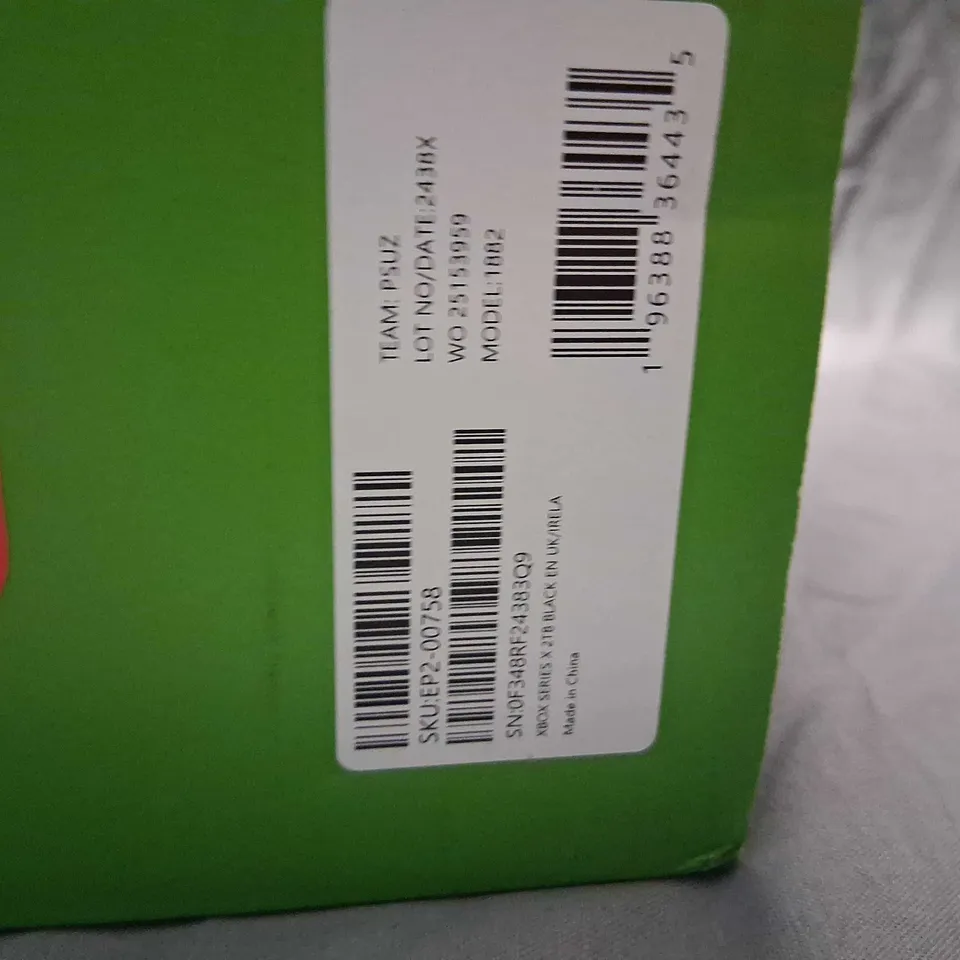 BOXED XBOX SERIES X 2TB CONSOLE